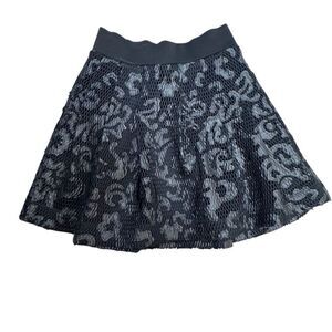 EUC Express Women's XS Black Pleated Short Skirt Lined Casual